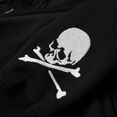 Shop Mastermind Japan Mastermind World Embroidered Skull Hoody In Black