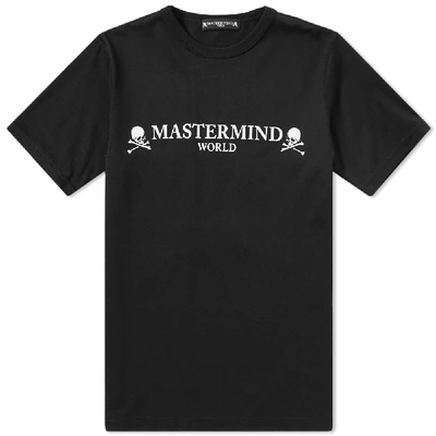 Shop Mastermind Japan Mastermind World Logo Tee In Black
