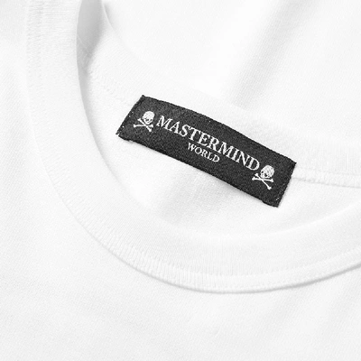 Shop Mastermind Japan Mastermind World Long Sleeve Circle Logo Tee In White