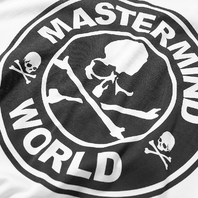 Shop Mastermind Japan Mastermind World Long Sleeve Circle Logo Tee In White