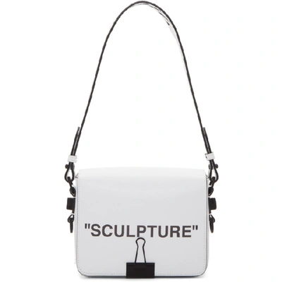 Shop Off-white White Sculpture Binder Clip Bag In 0110 Wht Bl
