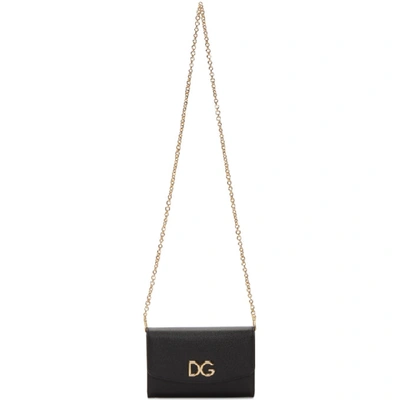Shop Dolce & Gabbana Black Dg Wallet Bag