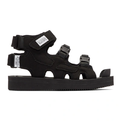 Shop Suicoke Black Boak-v Sandals