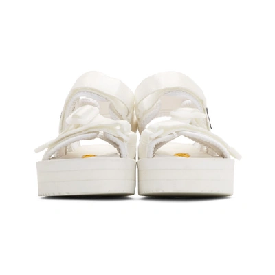 Shop Suicoke White Kisee Platform Sandals