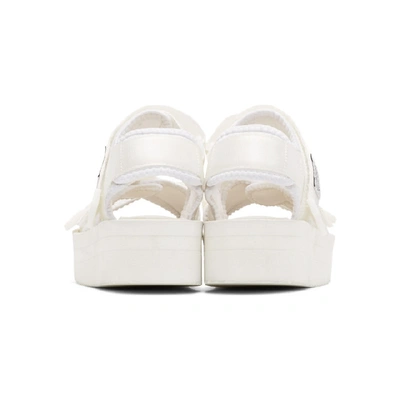 Shop Suicoke White Kisee Platform Sandals
