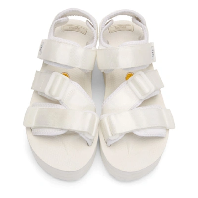 Shop Suicoke White Kisee Platform Sandals