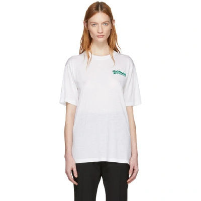 Shop Off-white White Woman Poppy T-shirt In 0188 Wht Mu
