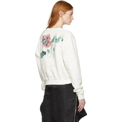 Shop Off-white White Crewneck Woman Sweatshirt In 0188 Wht Mu