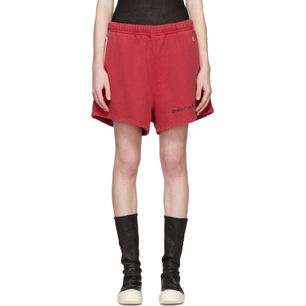 off white champion shorts