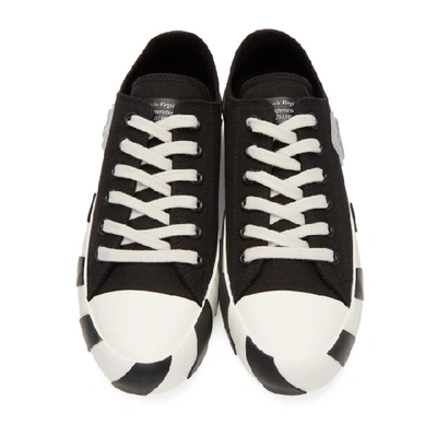 OFF-WHITE BLACK STRIPED LOW SNEAKERS