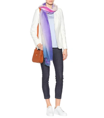 Shop Loro Piana Summer Sunset Cashmere And Silk Scarf In Multicolor