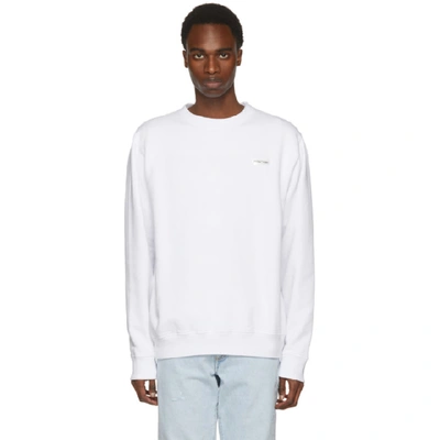 Shop Off-white White Basic 'off' Crewneck Sweatshirt