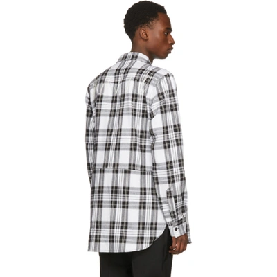 Shop Off-white Black And White Check Shirt In All Over