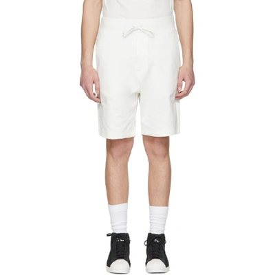 Shop Y-3 White Classic Logo Shorts In Core White