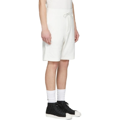 Shop Y-3 White Classic Logo Shorts In Core White