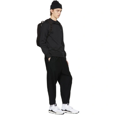 Shop Y-3 Black Twill Sarouel Trousers