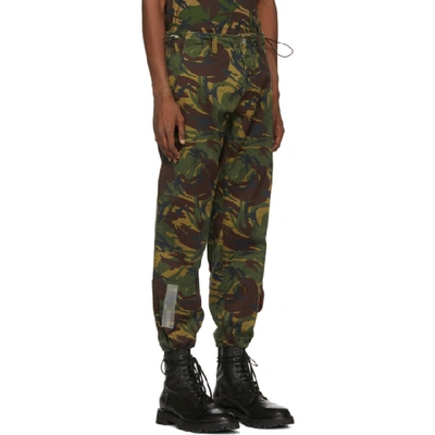 Shop Off-white Multicolor Camouflage Chino Trousers