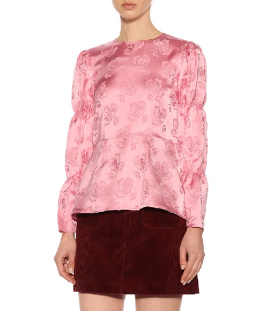 Shop Alexa Chung Jacquard Top In Pink