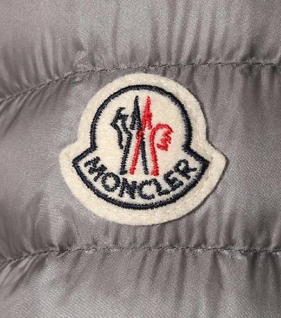 Shop Moncler Agate Down Jacket In Grey