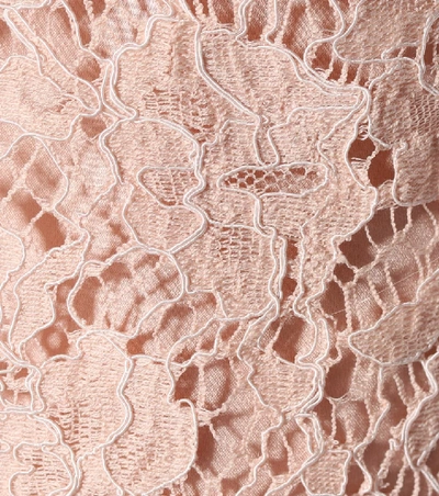 Shop Dolce & Gabbana Lace Minidress In Pink