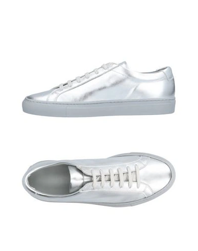Common Projects Achilles Low Sneakers In Silver