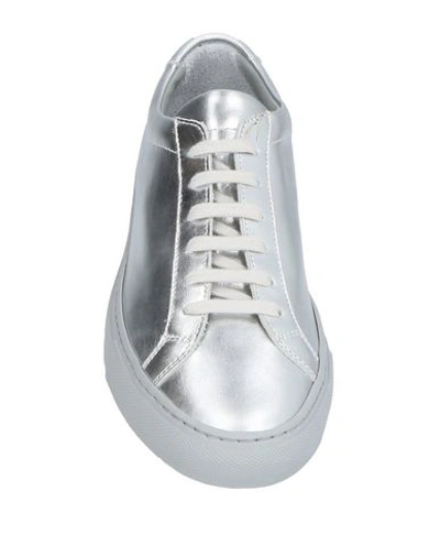 Common Projects Achilles Low Sneakers In Silver