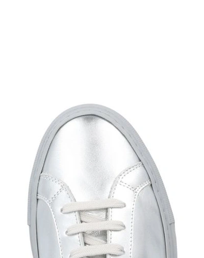 Common Projects Achilles Low Sneakers In Silver
