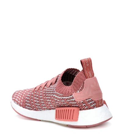 Shop Adidas Originals Nmd R1 Primeknit Sneakers In Pink