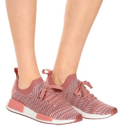 Shop Adidas Originals Nmd R1 Primeknit Sneakers In Pink