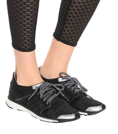 Shop Adidas By Stella Mccartney Adizero Adios Sneakers In Black