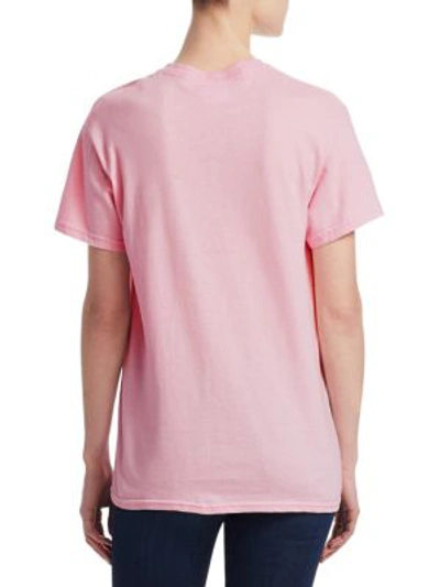 Shop Double Trouble Large Letter Girls T-shirt In Powder Pink