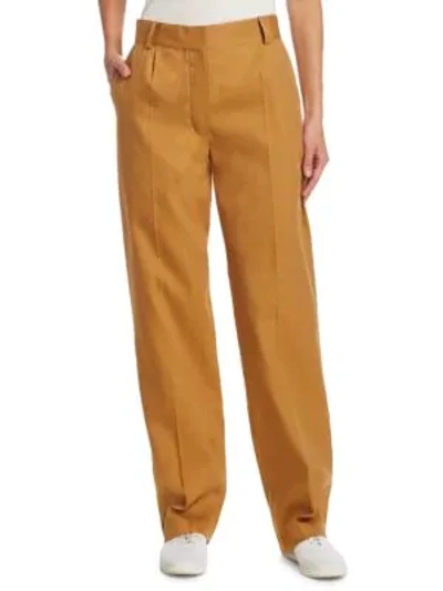 Shop The Row Thea Trousers In Ochre