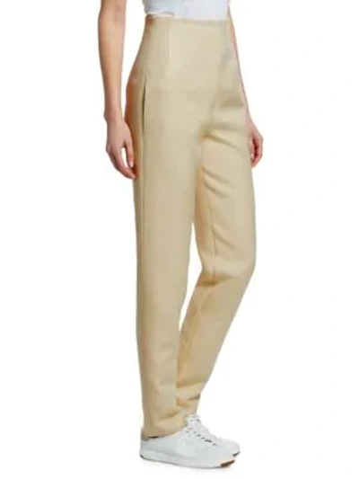 Shop The Row Vivienne High-waist Pants In Butter