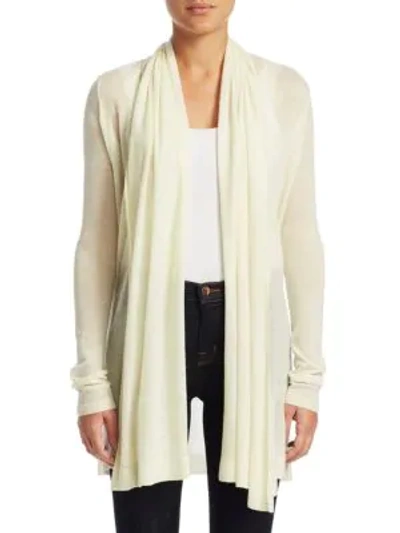 Shop Theory Open Front Cashmere Cardigan In Grey