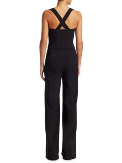 Shop Theory Rosina Bustier Jumpsuit In Black