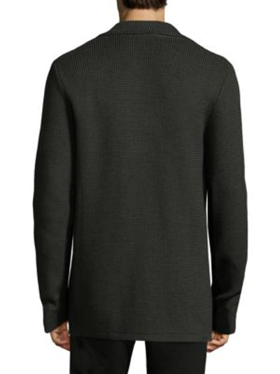 Shop Tomas Maier Double Breasted Sweater Jacket In Intense Ar