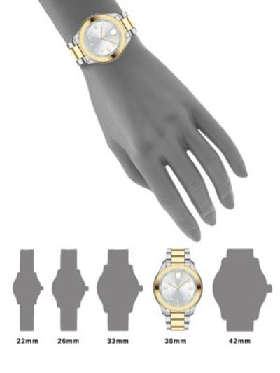 Shop Movado Bold Two-tone Stainless Steel Bracelet Sport Watch In Silver Gold