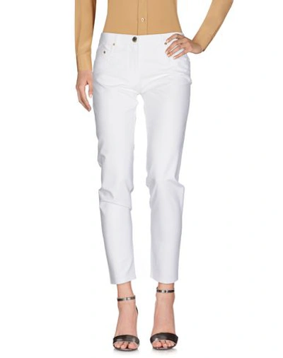 Shop Boutique Moschino Casual Pants In White