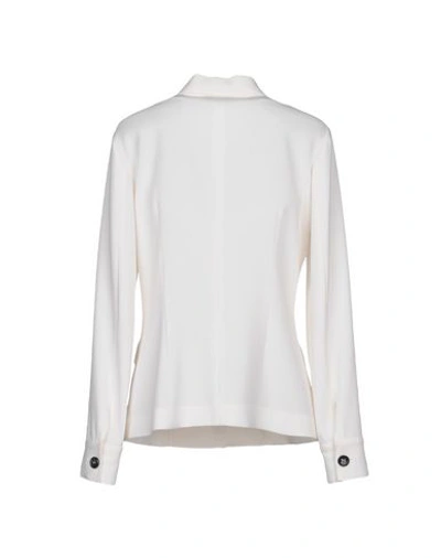 Shop Alberto Biani Blazer In Ivory