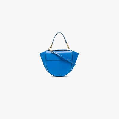 Shop Wandler Mini 'hortensia' Schultertasche In Blue
