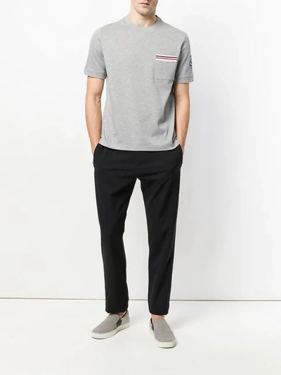 tri-stripe pocket tee