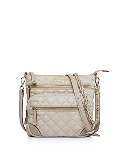 Shop Mz Wallace Downtown Crosby Bag In Light Beige/gold