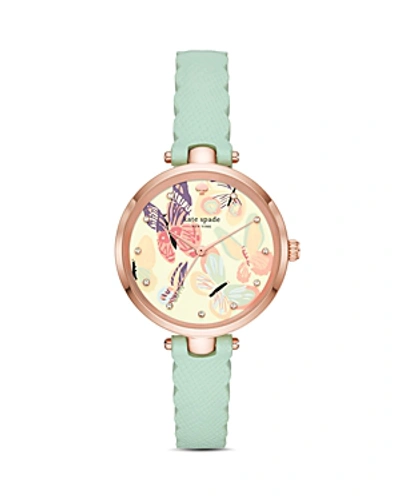 Shop Kate Spade New York Holland Butterfly Graphic Watch, 34mm In Multi/mint