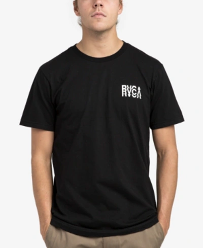 Shop Rvca Men's Disrupt Logo Print T-shirt In Blk-black