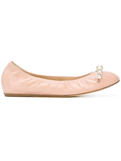 Shop Lanvin Pearl In Pink