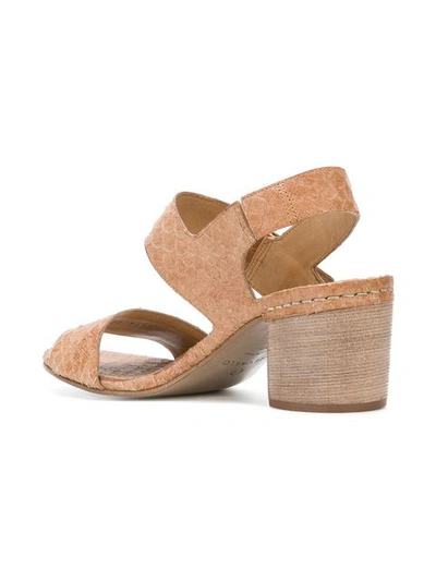 Shop Del Carlo Embossed Strappy Sandals