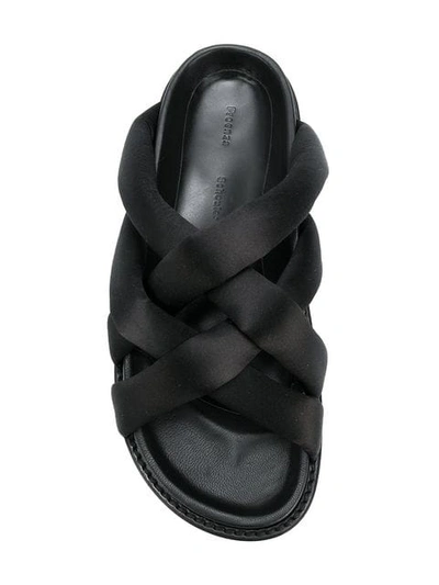 Shop Proenza Schouler Interwoven Sandals In Black