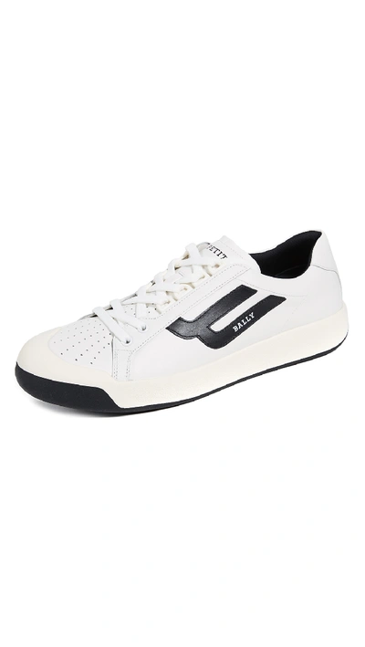 Shop Bally Competition Sneakers In White