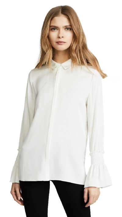 Shop Kobi Halperin Cala Blouse In Ivory