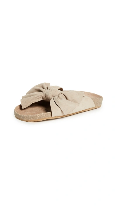 Shop Ulla Johnson Ingrid Slides In Taupe